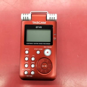 TASCAM GT-R1 Portable Guitar Bass Recorder Red Linear PCM Used Tested - Picture 1 of 7