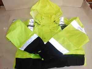 NEW TINGLEY J24122-M Rainwear Jacket, Class 3, Yellow/Green, M(P) - Picture 1 of 4