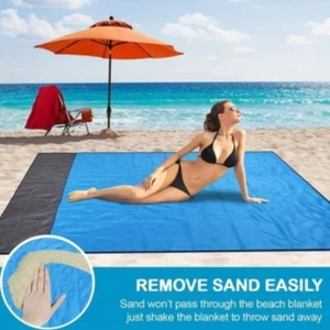 Swtroom Beach Blanket Outdoor Waterproof Sand Free Picnic Blanket Sand Proof Mat - Picture 1 of 5