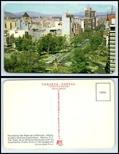 MEXICO Postcard-Mexico City, Paseo De La Reforma Boulevard, Cuauhtemoc Circle DX - Picture 1 of 1