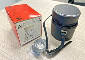NOS Genuine Original Auto Alpa Black Lens Carrying  Case w/ Strap 50mm Lens - Picture 1 of 16