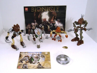 LEGO Bionicle Lot 8568 POHATU, 8577 PAHRAK KAL, 8584 HEWKII, 8587 PANRAHK - Image 1 of 4