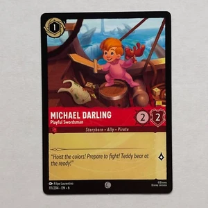 Michael Darling 111/204 Disney Lorcana Azurite Sea Regular Common Card NM - Picture 1 of 2