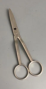 George III Crested Solid SIlver Scissors WEWF London 1815 ADLZX - Picture 1 of 5