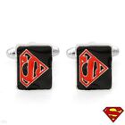 SUPERMAN Cuff Links In Base metal and Two Tone Enamel