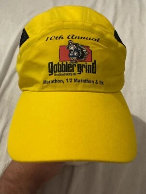 Gobbler Grind 10th Annual Marathon 5 K Cycling Cap Hat Turkey Thanksgiving - Imagem 1 de 4