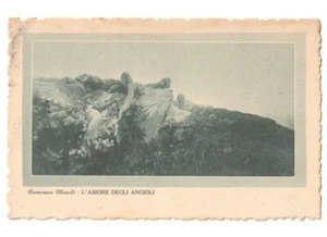 1931 arte in cartolina Morelli - L'amore degli angioli Parole d'amore sul retro - Picture 1 of 2