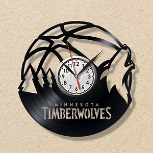 Vinyl clock Basketball Minnesota clock Timberwolves team Target Center arena - Picture 1 of 1
