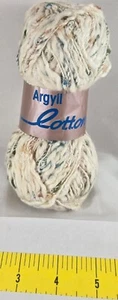 Argyll Yarn Cotton On 100% Cotton 50g 1.75oz - Picture 1 of 4