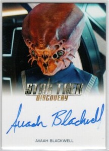 STAR TREK DISCOVERY SEASON 2 Avaah Blackwell Osnullus Bridge Officer AUTOGRAPH L