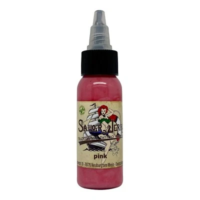 Sailor Jerry Tattoofarbe Pink 30 ml Tätowierfarbe mit Zertifikat, Made in DE! - Bild 1 von 4