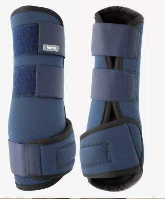 HORZE Surpreme Fesselkopfgamaschen VB & WB, Schwarz & Blau Fesselkopf Gamaschen