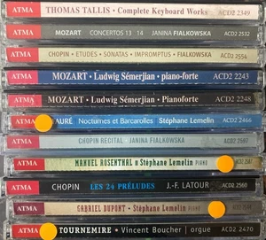 Bulk lot of ATMA Classical CDs (Piano/Organ) As Pictured G38 - Foto 1 di 2