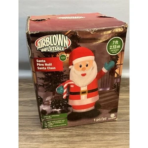 Inflables Gemmy Airblown 7 pies de alto Papá Noel Navidad nuevos 2021 - Imagen 1 de 8
