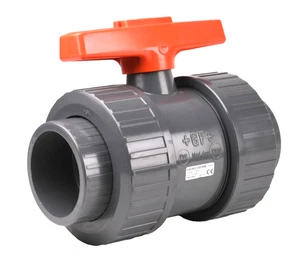 Georg Fischer Typ 346 DN50 +GF+ Kugelhahn Drei-Wege-Kugelhahn Ventil PVC PN16 - Bild 1 von 4