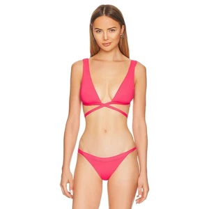 L*Space Avery Strappy Bikini Top in Hot Cherry Size Medium NEW With Tags! - Picture 1 of 6