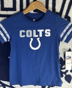 NFL Indianapolis Colts Youth Kids Short Sleeve Tee Size Small 6-8 Brand New Blue - Picture 1 of 8
