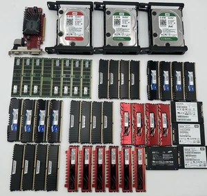 PC Lot – SSDs, HDDs, DDR3 RAM 192GB+, GPU – G.Skill, Samsung, WD, Kingston, ASUS - Afbeelding 1 van 8
