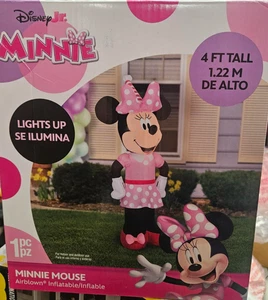 Gemmy 4 Fuß groß Disney's Minnie Mouse Geburtstag aufblasbar - Bild 1 von 2