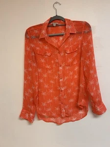 American Eagle Women's Amazingly Lightweight Button Up Shirt Multi Color - Picture 1 of 4