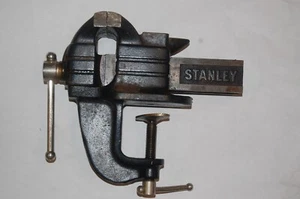 Vintage Stanley made in USA #746 Smooth 3” Jaws Machinist Mechanic Vise - Picture 1 of 13