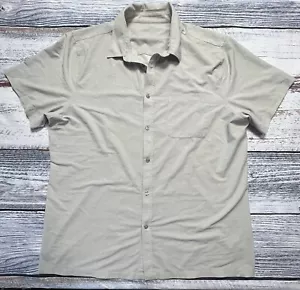 Vuori Herren Hemd XXL Bridge Button Up Kurzarm V184 Kreise hellgrau - Bild 1 von 9