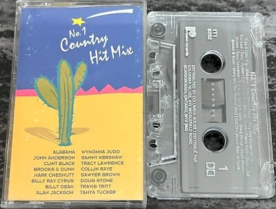 No. 1 Country Hit Mix - Various Artists [Audio Cassette Tape 1993] Compilation - Image 1 of 3