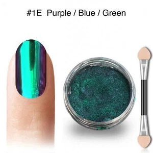 Chameleon Nail Chrome Powder Multi Colour Shifting Mirror Changing Purple Green - Picture 1 of 5
