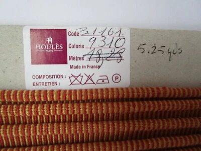 HOULES Paris Corte Francés Raya Dorado Rojo Cordón Labial Ribete Ribete Ribete Ribete Ribete Riya 5.25yds #31161 Foto 1 de 4