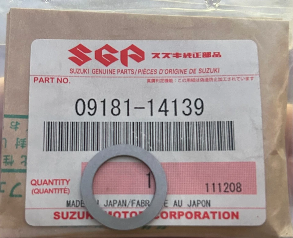 Nueva lavadora OEM Suzuki 09181-14139 Foto 1 de 1
