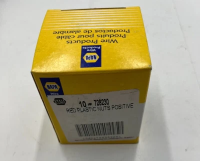(Box of 10) Napa Red Plastic Nut Positive 728230 - Image 1 of 4