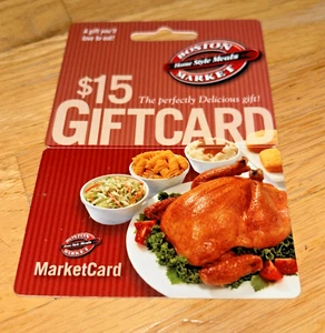 2005 Vintage BOSTON MARKET All Plastic - GIFT CARD / HANGER  (No Value) #2 - Picture 1 of 2