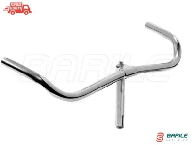 Manubrio TORINO Acciaio Senza Leve Ø 22 Bici Olanda / Sport  24 " - 26 " - 28 " - Immagine 1 di 4