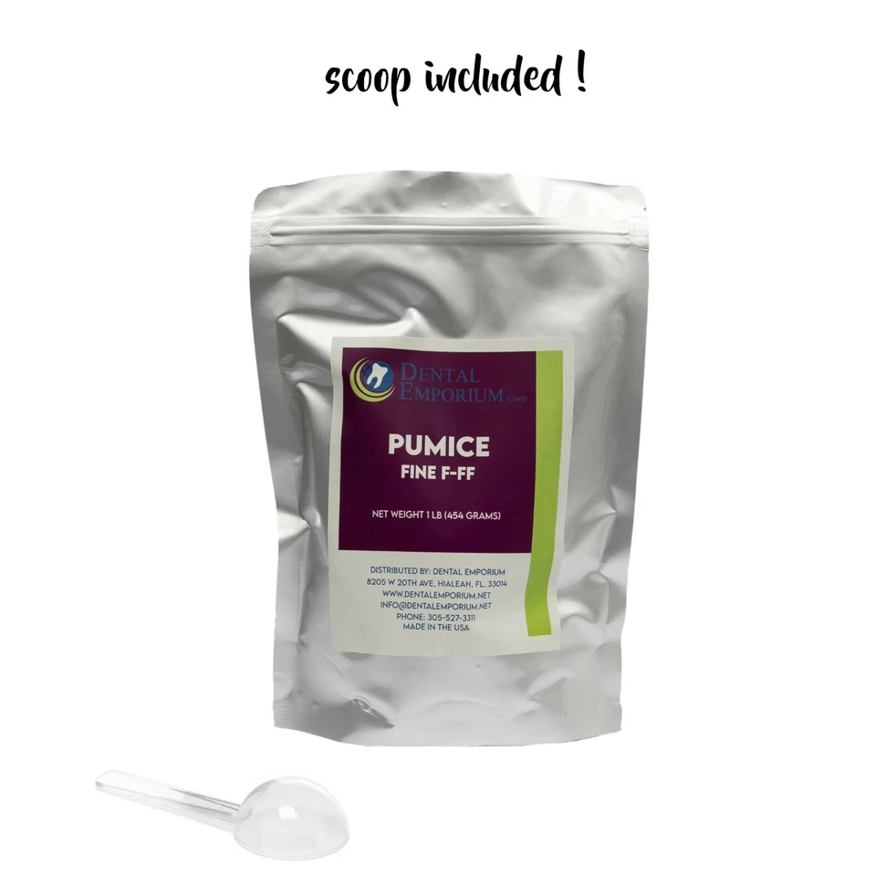 Dental Lab Laboratory Pumice Flour Scaling Prophylaxis Polishing 1 LB Fine Grit