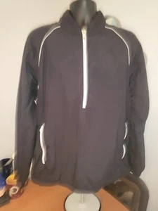 FJ FootJoy Black 1/2 Zip Pullover Golf Jacket Mens XL - Picture 1 of 9