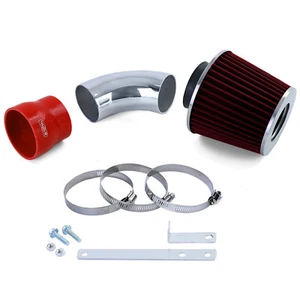 Air Apport Kit Avec Filtre à Sport Rouge Compatible pour BMW 3er E46 323 325 328 - Foto 1 di 7