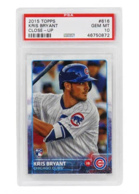 Kris Bryant Chicago Cubs 2015 Topps Close-Up #616 RC Rookie Card PSA 10 GEM MINT - Image 1 of 2