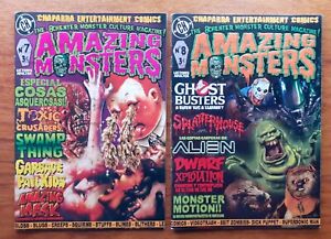 Amazing Monsters fanzine, 2 fanzines (terror, monstruos, fantástico, serie B, Z)