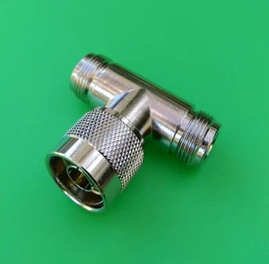 (10 PCS) N Connector T Type - 1 Male to 2 Female - USA Seller - Picture 1 of 3