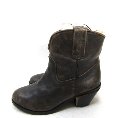 Botas vaqueras Corral para mujer talla 9 M de cuero marrón al tobillo de moda occidental Foto 1 de 4