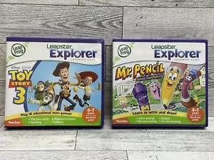 Leapfrog Leapster Explorer Learning Games Mr. Pencil & Toy Story 3, Pre K to 1st - Picture 1 of 13