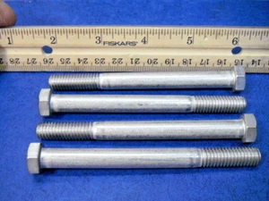 3/8-16 x 4" Hex Head F593C Bolts Cap Screws Stainless Steel Partial Thread - Picture 1 of 4