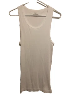 Canotta uomo Calvin Klein cotone a costine bianca taglia small S/P nuova senza etichette - Foto 1 di 3