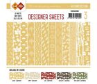 Paperpack - 15,2 x 15,2cm - Designer Sheets 3– Herbst / Ocker- 170gr - 12 Blatt