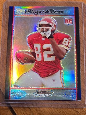 CHIEFS Dwayne Bowe 2007 Bowman Chrome Refractor Rookie Card RC LSU - Image 1 of 2