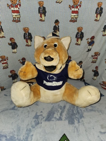 Vintage 1987 Penn State Nittany Lion Mascot Memories Plush 14” Voice Box Cover