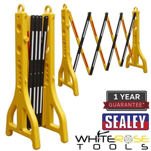 Sealey Folding Barrier 2500mm Plastic Expanding Safety - Picture 1 of 4