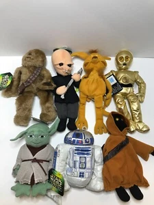 Lotto Star Wars Beanie Buddies (7) - Peluche Una nuova speranza con etichette - Kenner 1997 - Foto 1 di 6
