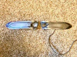 1956 PACKARD PARKING LIGHT L & R CHROME BEZELS & HOUSINGS 56 PATRICIAN 400 56 - Picture 1 of 12