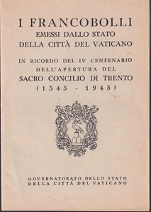 Vatican 1946 Council Of Trento Booklet Edito from The Governorship (Cod.7609) - Picture 1 of 5